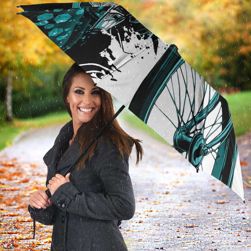 Cycologist Cycling Umbrella Grunge Style - Wonder Print Shop