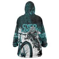 Cycologist Cycling Wearable Blanket Hoodie Grunge Style - Wonder Print Shop
