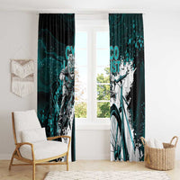 Cycologist Cycling Window Curtain Grunge Style - Wonder Print Shop