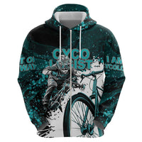 Cycologist Cycling Zip Hoodie Grunge Style - Wonder Print Shop