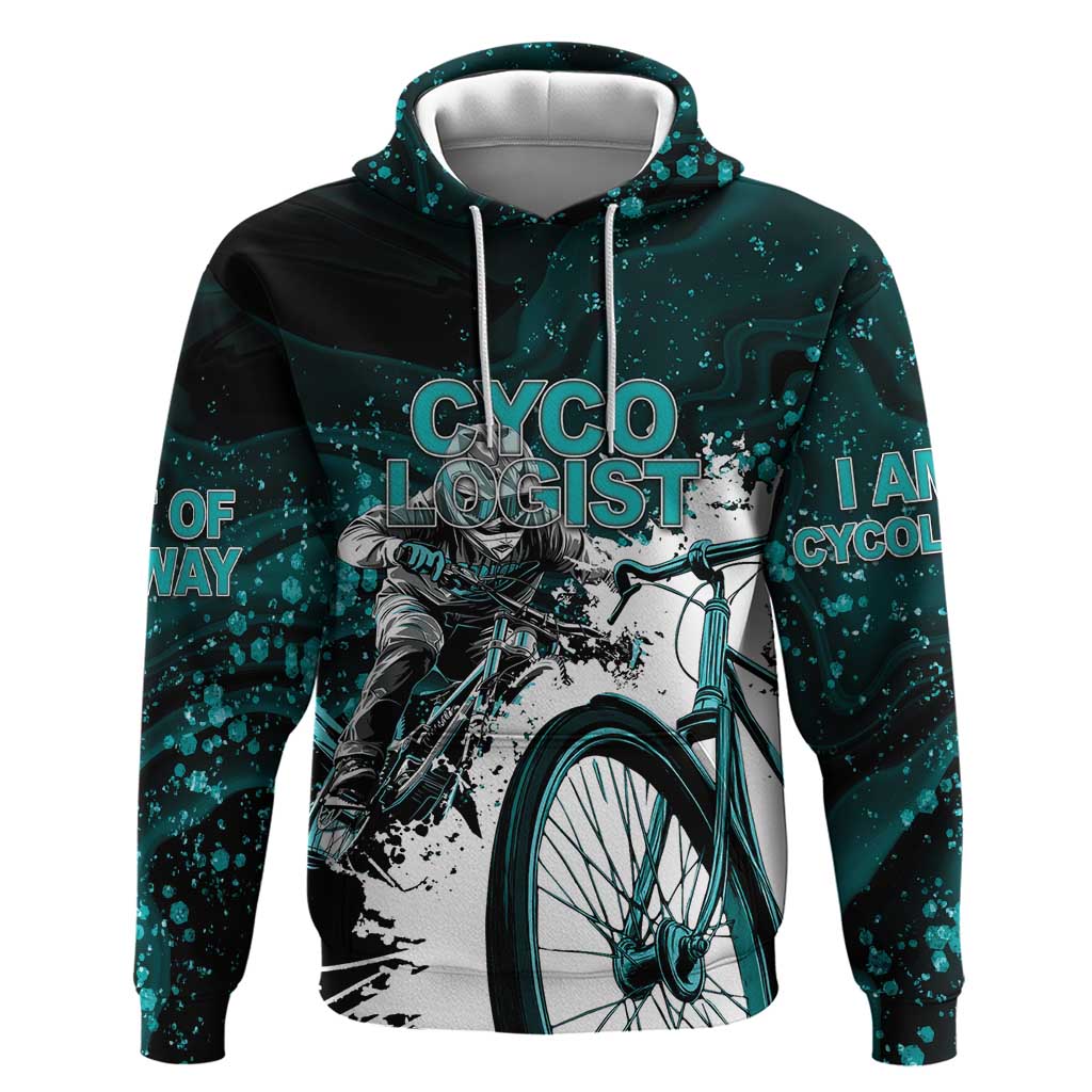 Cycologist Cycling Zip Hoodie Grunge Style - Wonder Print Shop
