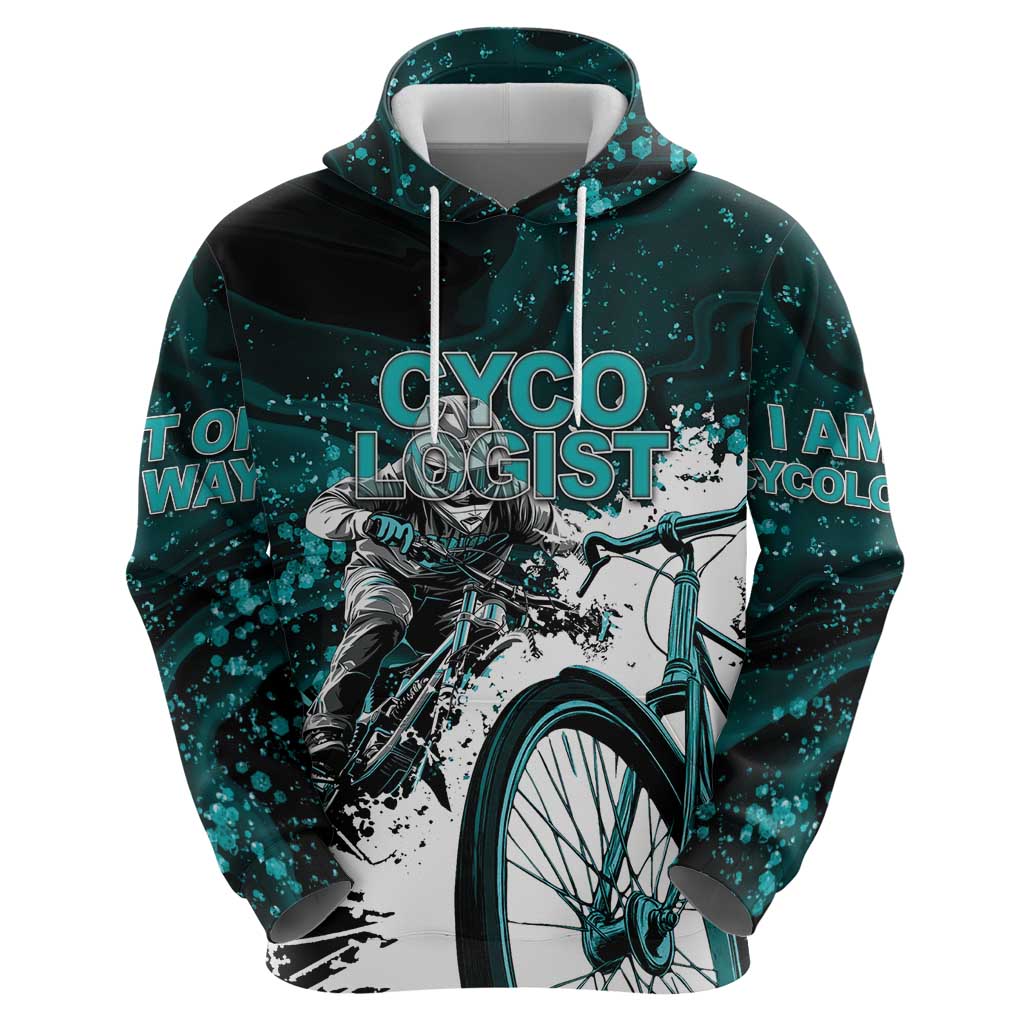 Cycologist Cycling Zip Hoodie Grunge Style - Wonder Print Shop