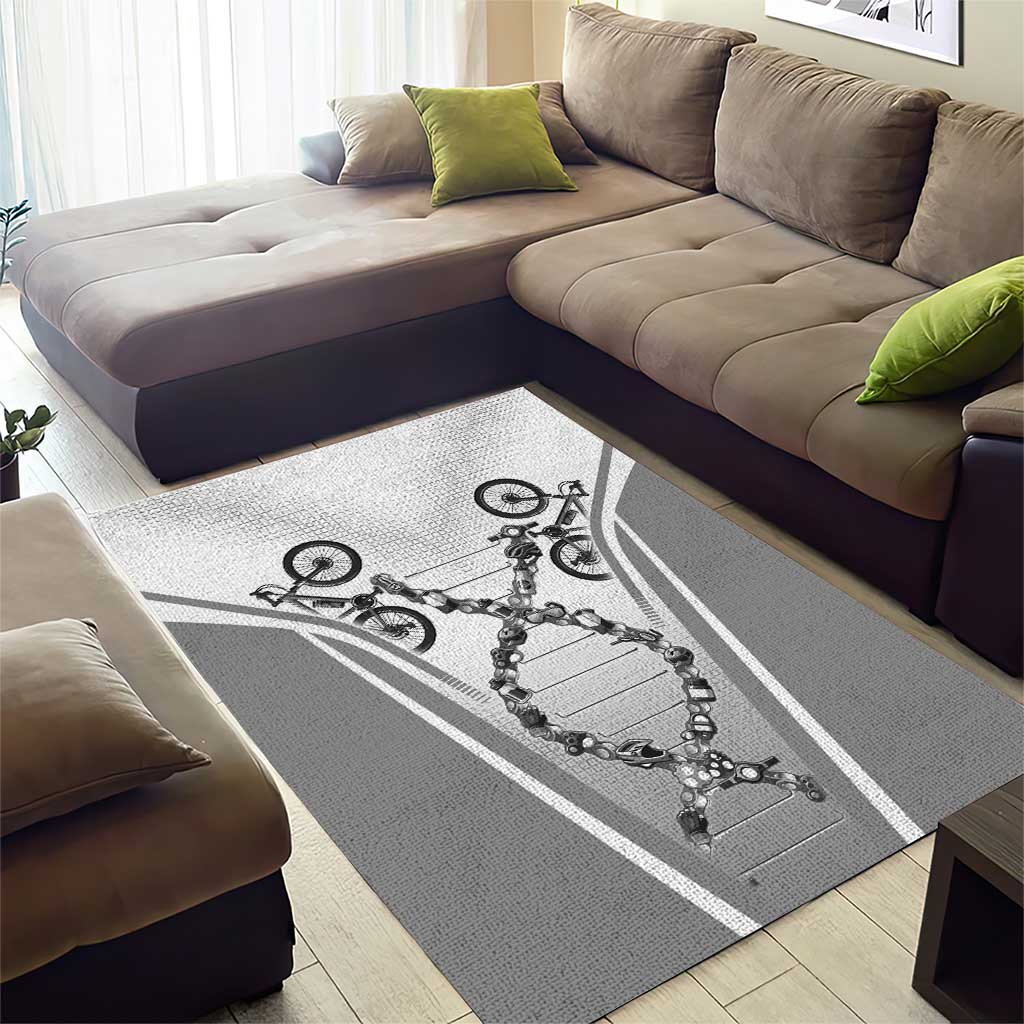 Personalized Cycling Area Rug Its In My DNA - Wonder Print Shop