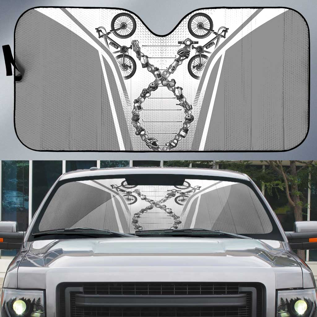 Cycling Auto Sun Shade Its In My DNA - Wonder Print Shop
