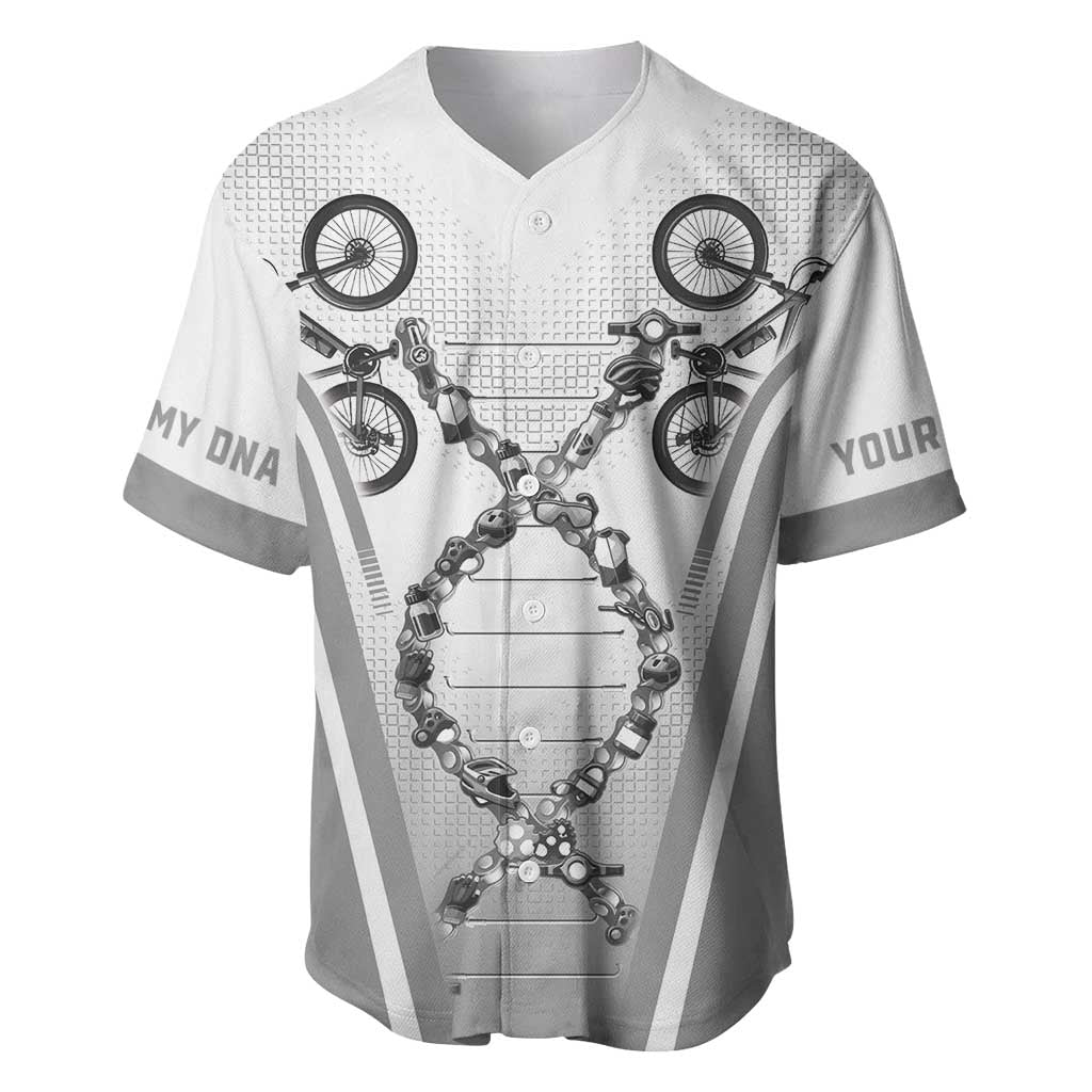 Personalized Cycling Baseball Jersey Its In My DNA - Wonder Print Shop