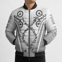 Cycling Bomber Puffer Jacket Its In My DNA - Wonder Print Shop