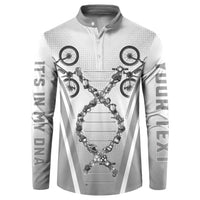 Personalized Cycling Button Sweatshirt Its In My DNA - Wonder Print Shop