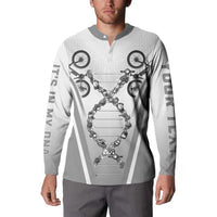 Personalized Cycling Button Sweatshirt Its In My DNA - Wonder Print Shop