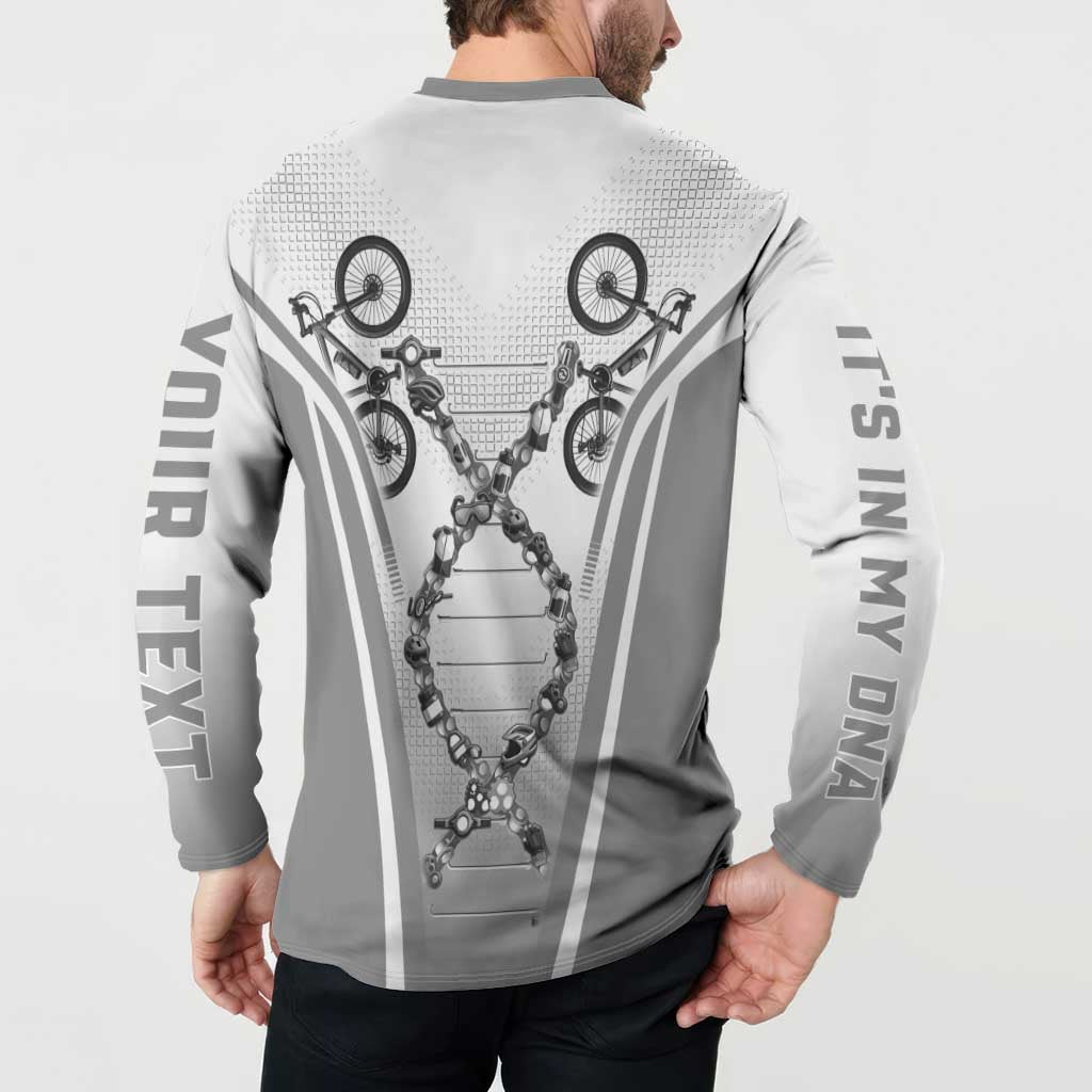 Personalized Cycling Button Sweatshirt Its In My DNA - Wonder Print Shop