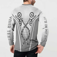Personalized Cycling Button Sweatshirt Its In My DNA - Wonder Print Shop