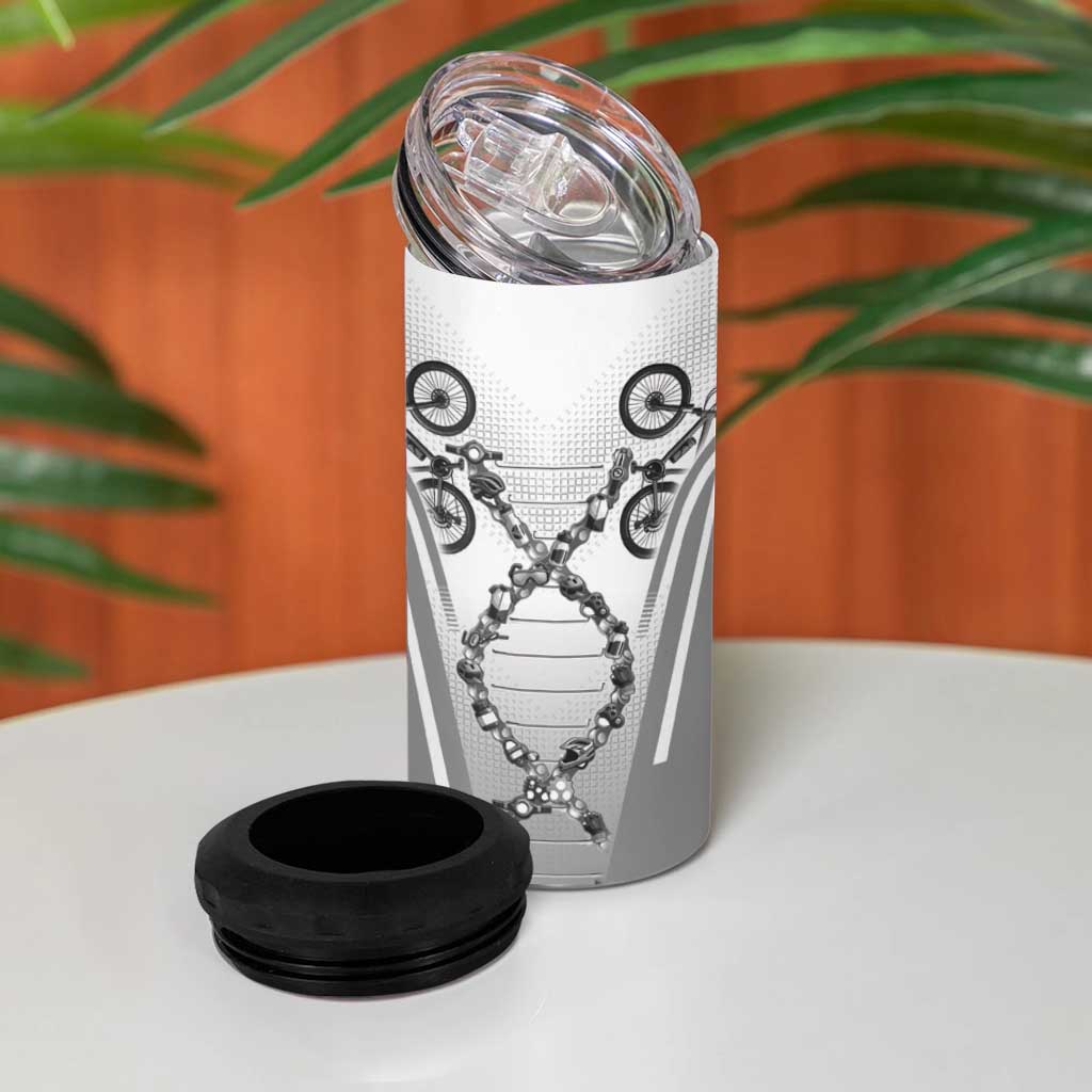 Personalized Cycling 4 in 1 Can Cooler Tumbler Its In My DNA - Wonder Print Shop