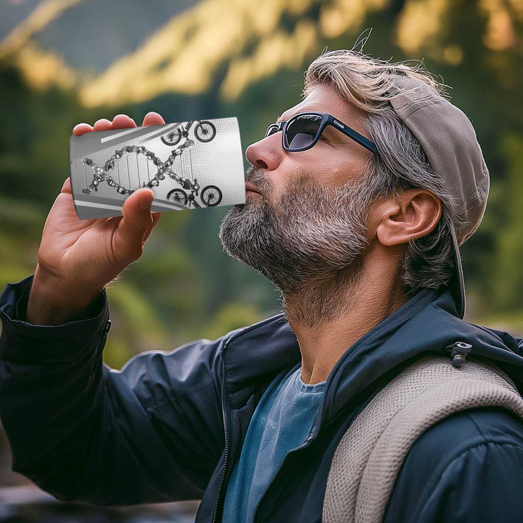 Personalized Cycling 4 in 1 Can Cooler Tumbler Its In My DNA - Wonder Print Shop