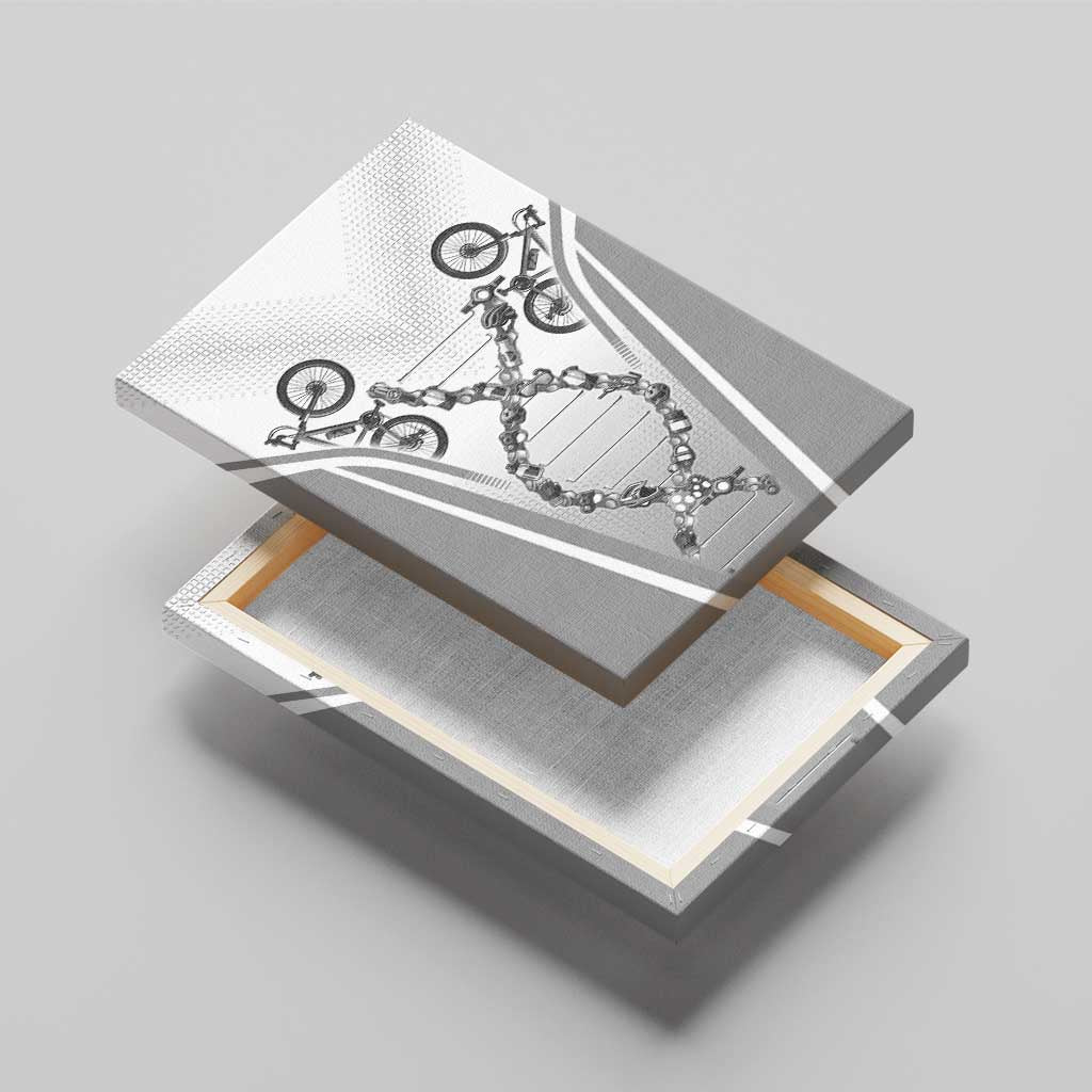 Personalized Cycling Canvas Wall Art Its In My DNA - Wonder Print Shop