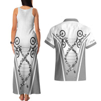 Personalized Cycling Couples Matching Tank Maxi Dress and Hawaiian Shirt Its In My DNA - Wonder Print Shop