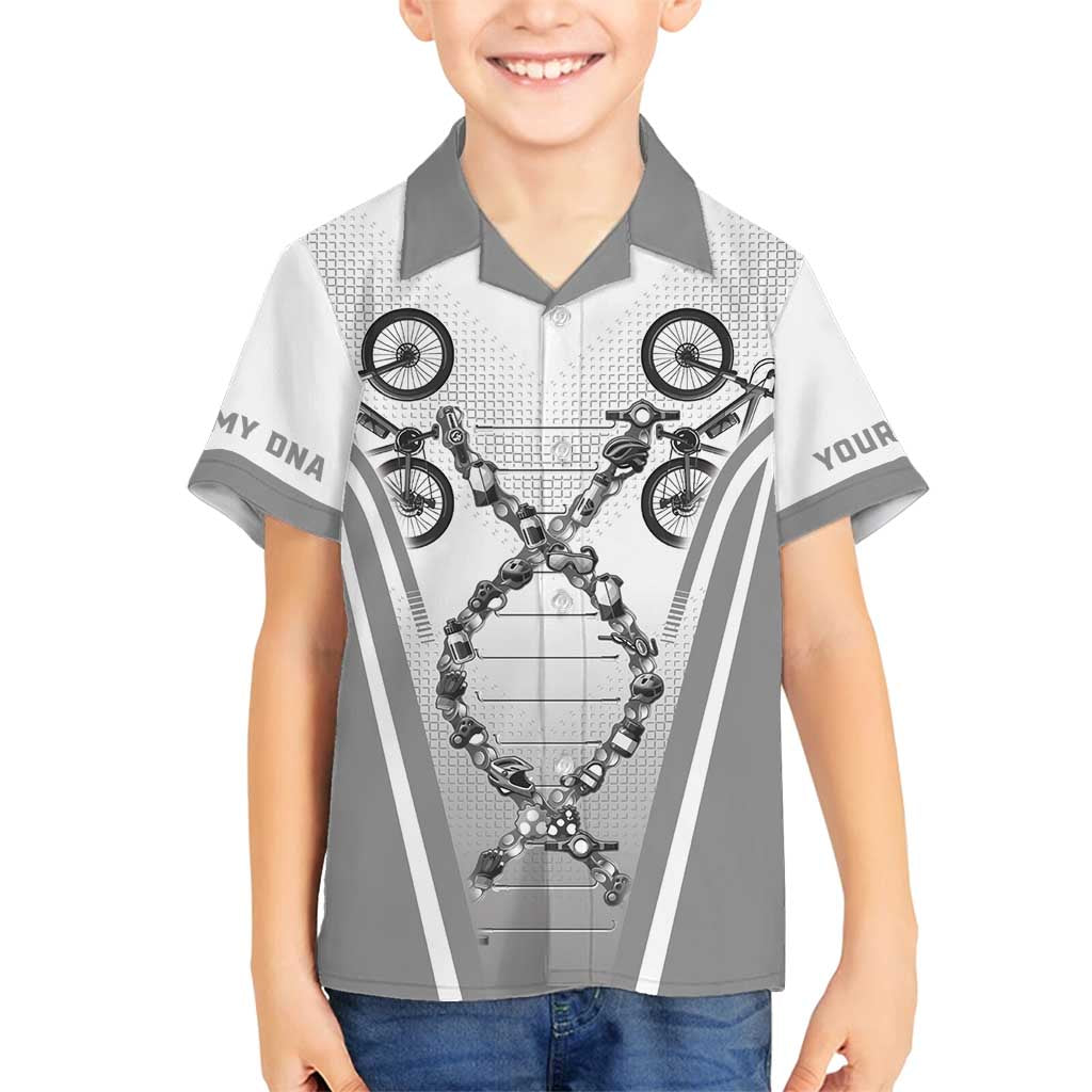 Personalized Cycling Family Matching Long Sleeve Bodycon Dress and Hawaiian Shirt Its In My DNA - Wonder Print Shop