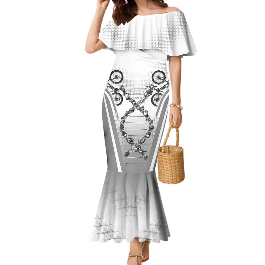 Personalized Cycling Family Matching Mermaid Dress and Hawaiian Shirt Its In My DNA - Wonder Print Shop