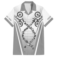 Personalized Cycling Family Matching Off The Shoulder Long Sleeve Dress and Hawaiian Shirt Its In My DNA - Wonder Print Shop