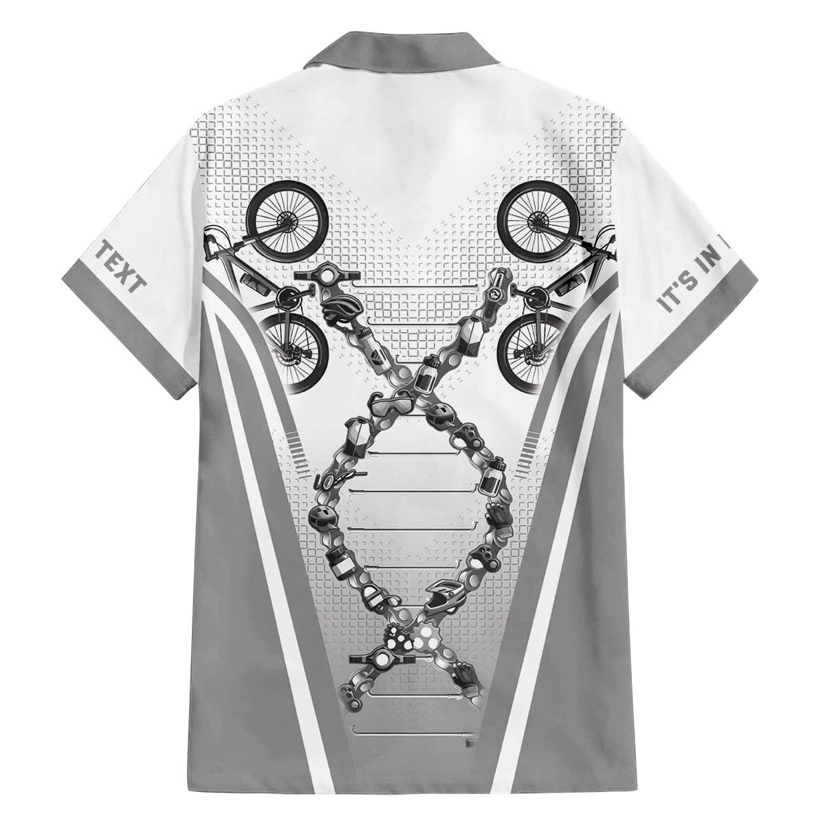 Personalized Cycling Family Matching Off The Shoulder Long Sleeve Dress and Hawaiian Shirt Its In My DNA - Wonder Print Shop
