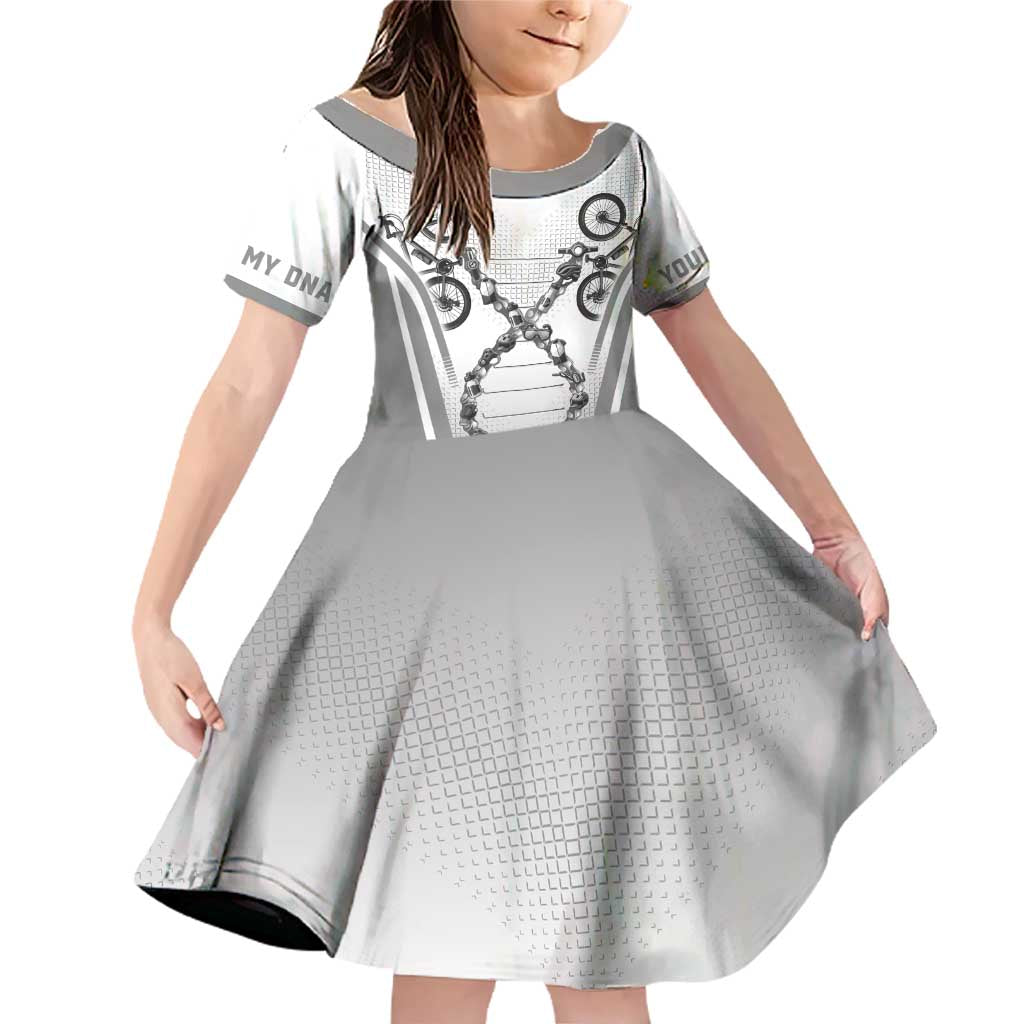 Personalized Cycling Family Matching Off Shoulder Short Dress and Hawaiian Shirt Its In My DNA - Wonder Print Shop