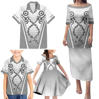 Personalized Cycling Family Matching Puletasi and Hawaiian Shirt Its In My DNA - Wonder Print Shop