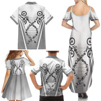 Personalized Cycling Family Matching Summer Maxi Dress and Hawaiian Shirt Its In My DNA - Wonder Print Shop