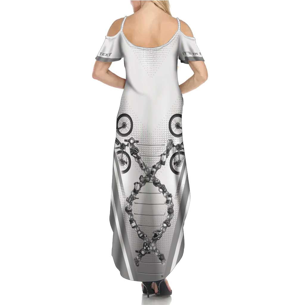 Personalized Cycling Family Matching Summer Maxi Dress and Hawaiian Shirt Its In My DNA - Wonder Print Shop