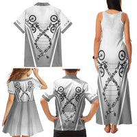 Personalized Cycling Family Matching Tank Maxi Dress and Hawaiian Shirt Its In My DNA - Wonder Print Shop