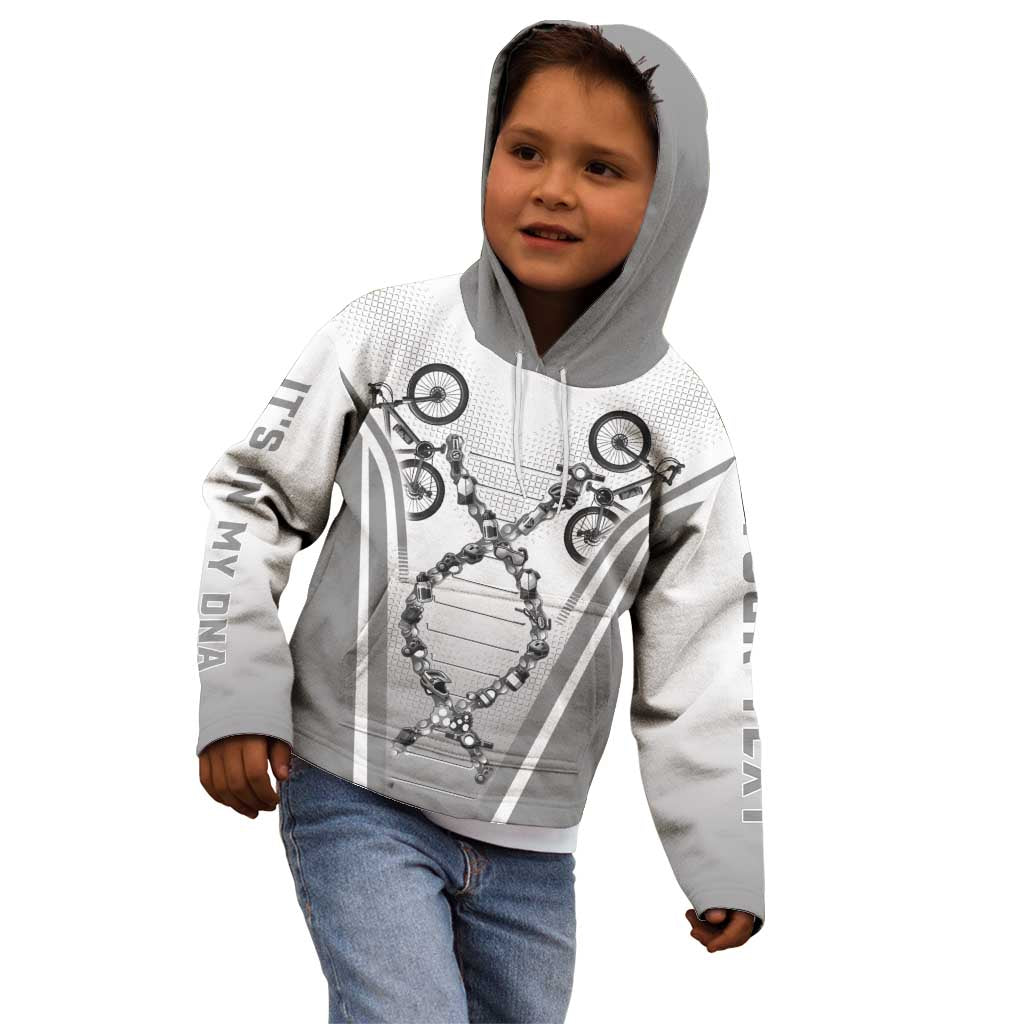 Personalized Cycling Kid Hoodie Its In My DNA - Wonder Print Shop