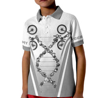 Personalized Cycling Kid Polo Shirt Its In My DNA - Wonder Print Shop
