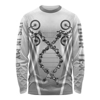 Personalized Cycling Long Sleeve Shirt Its In My DNA - Wonder Print Shop