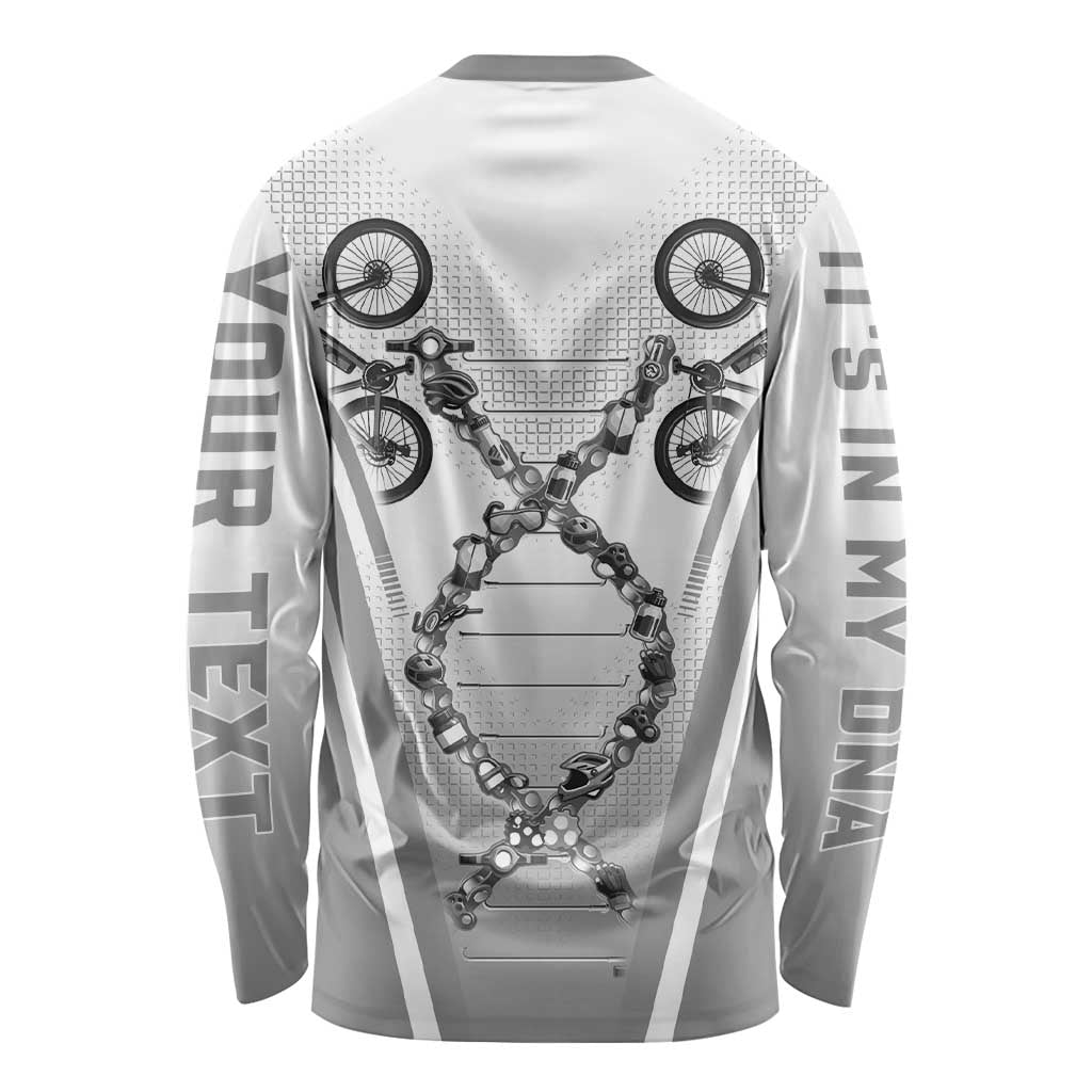 Personalized Cycling Long Sleeve Shirt Its In My DNA - Wonder Print Shop