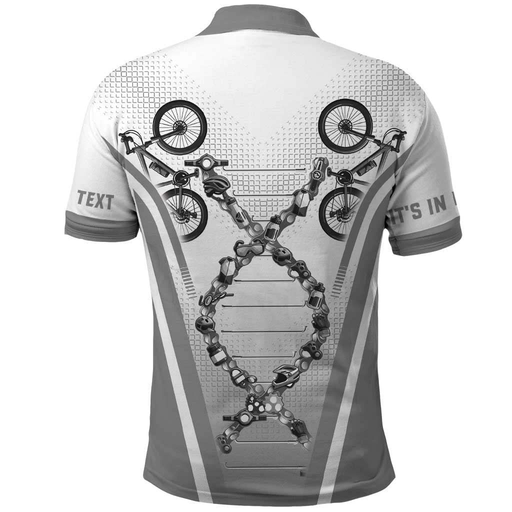 Personalized Cycling Polo Shirt Its In My DNA - Wonder Print Shop