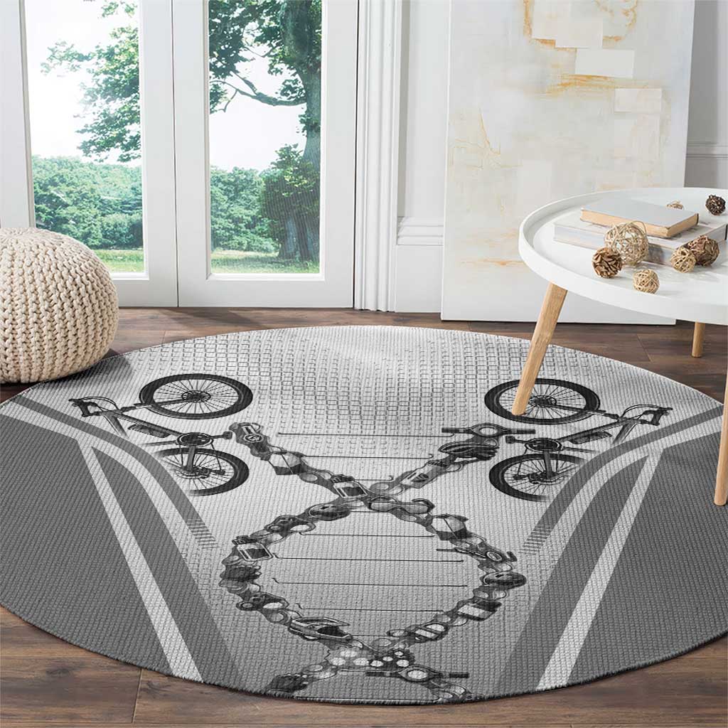 Personalized Cycling Round Carpet Its In My DNA - Wonder Print Shop