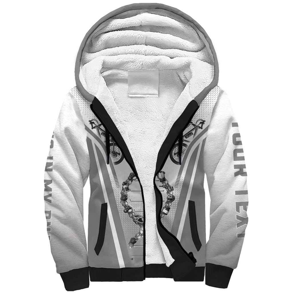 Personalized Cycling Sherpa Hoodie Its In My DNA - Wonder Print Shop