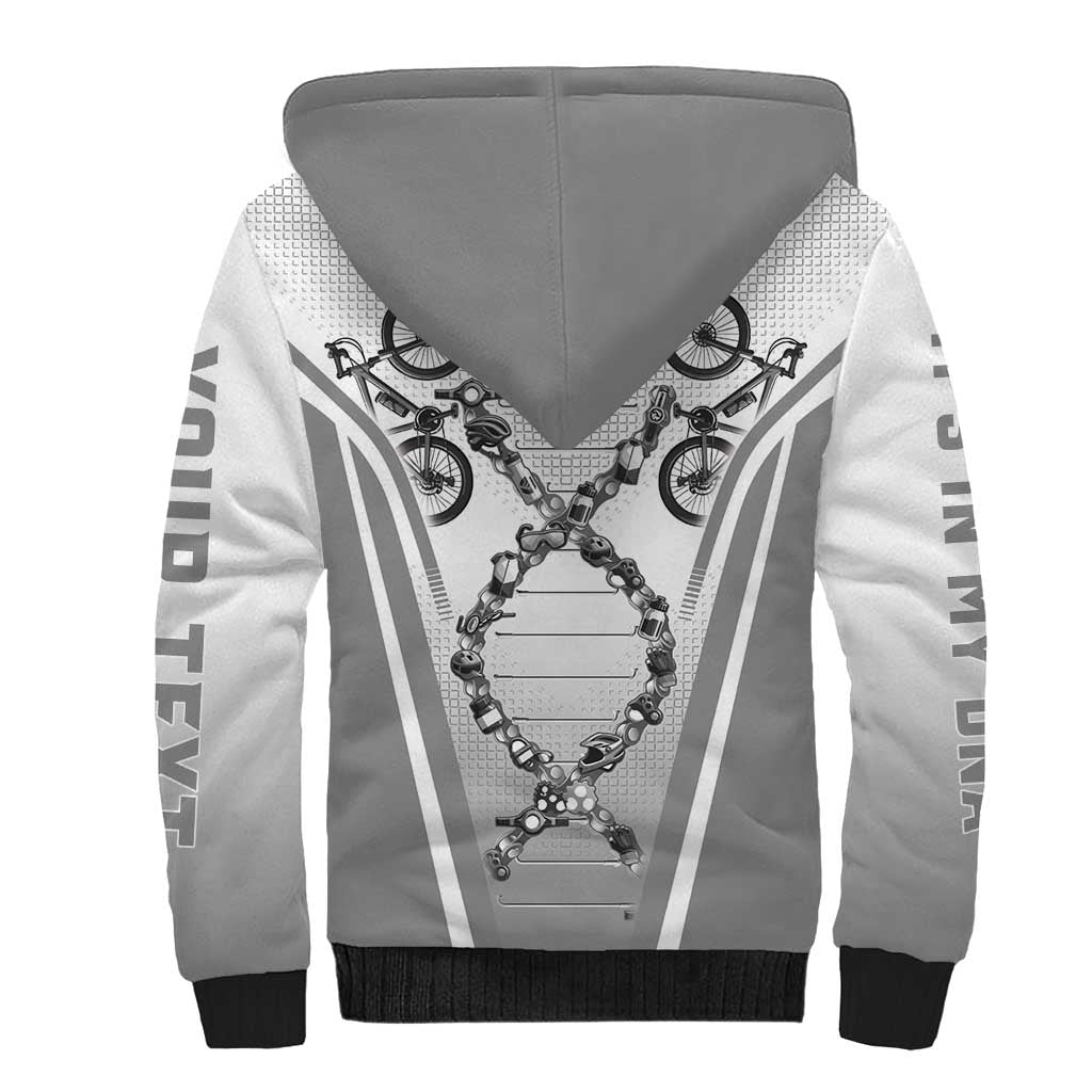 Personalized Cycling Sherpa Hoodie Its In My DNA - Wonder Print Shop