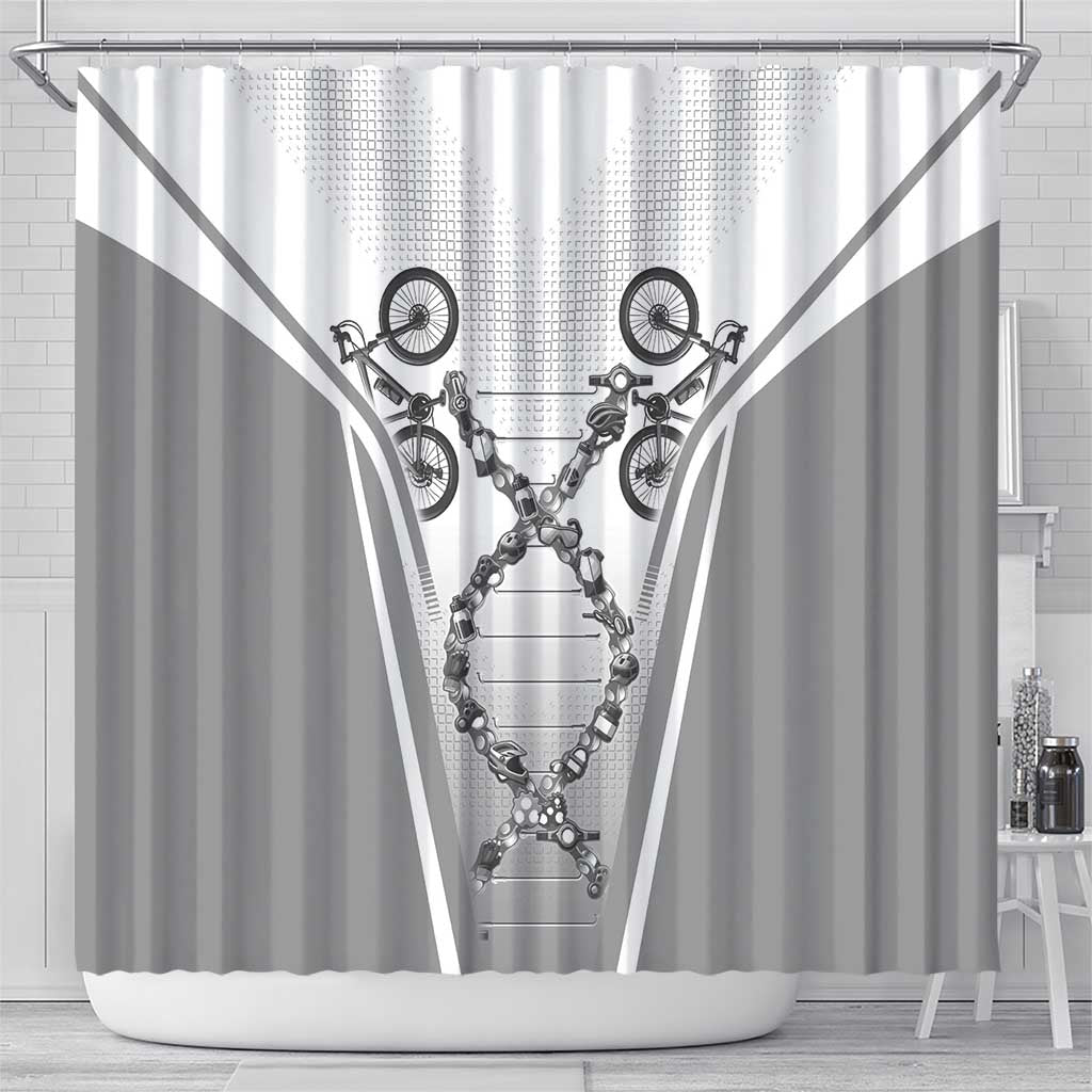 Personalized Cycling Shower Curtain Its In My DNA - Wonder Print Shop