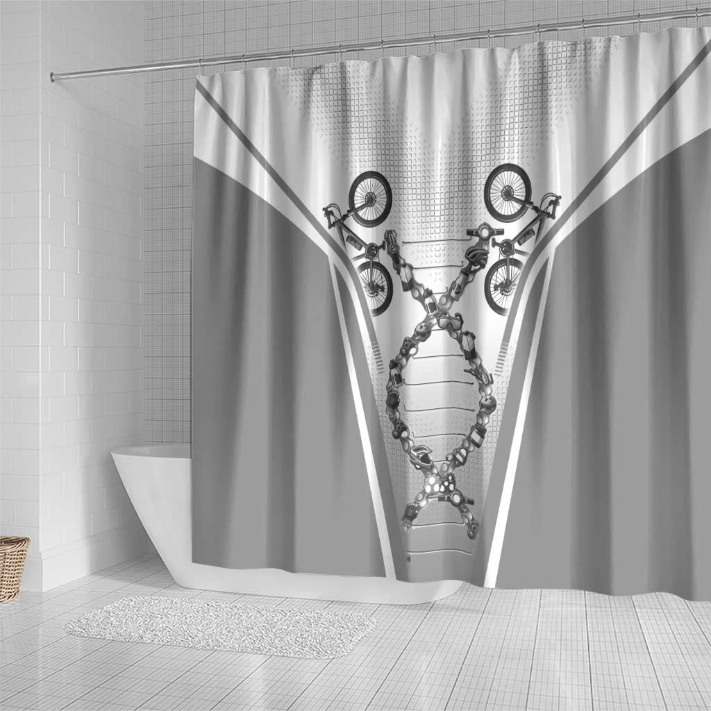 Personalized Cycling Shower Curtain Its In My DNA - Wonder Print Shop