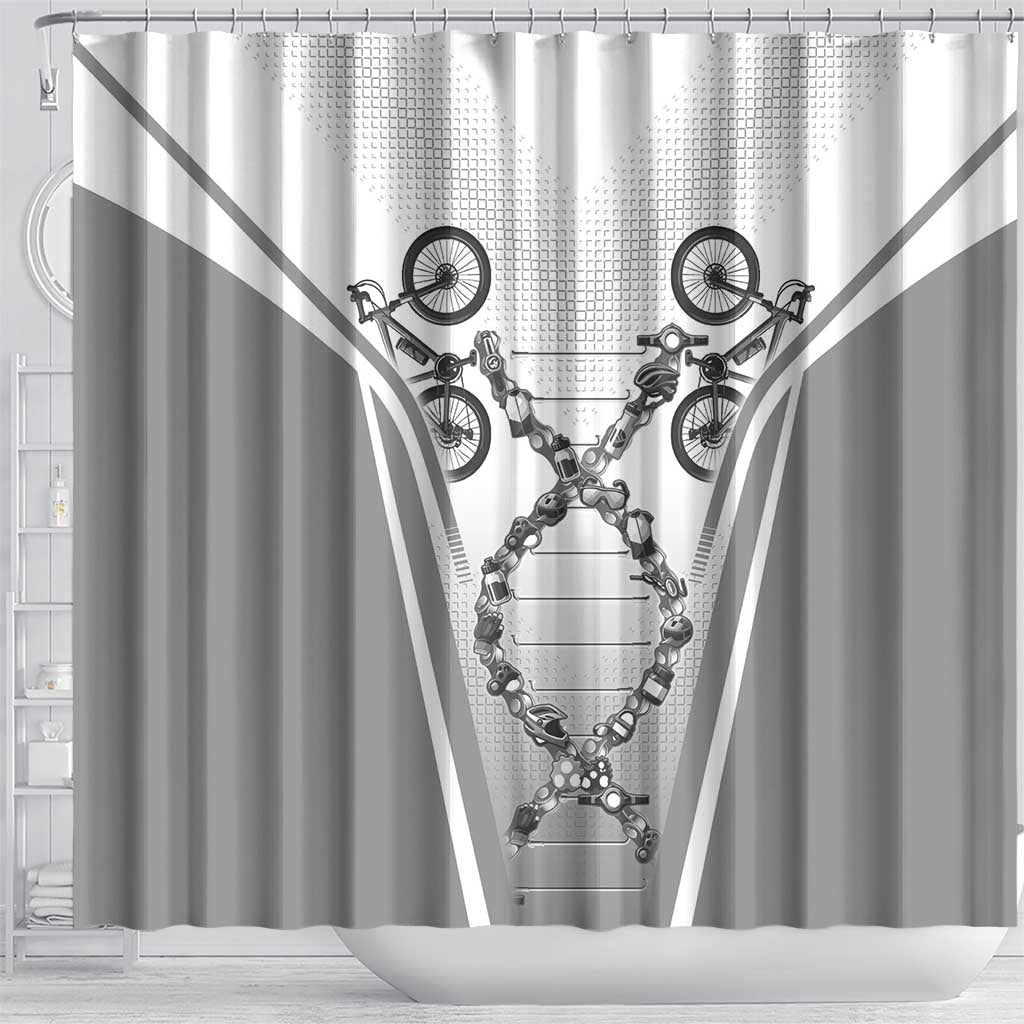 Personalized Cycling Shower Curtain Its In My DNA - Wonder Print Shop