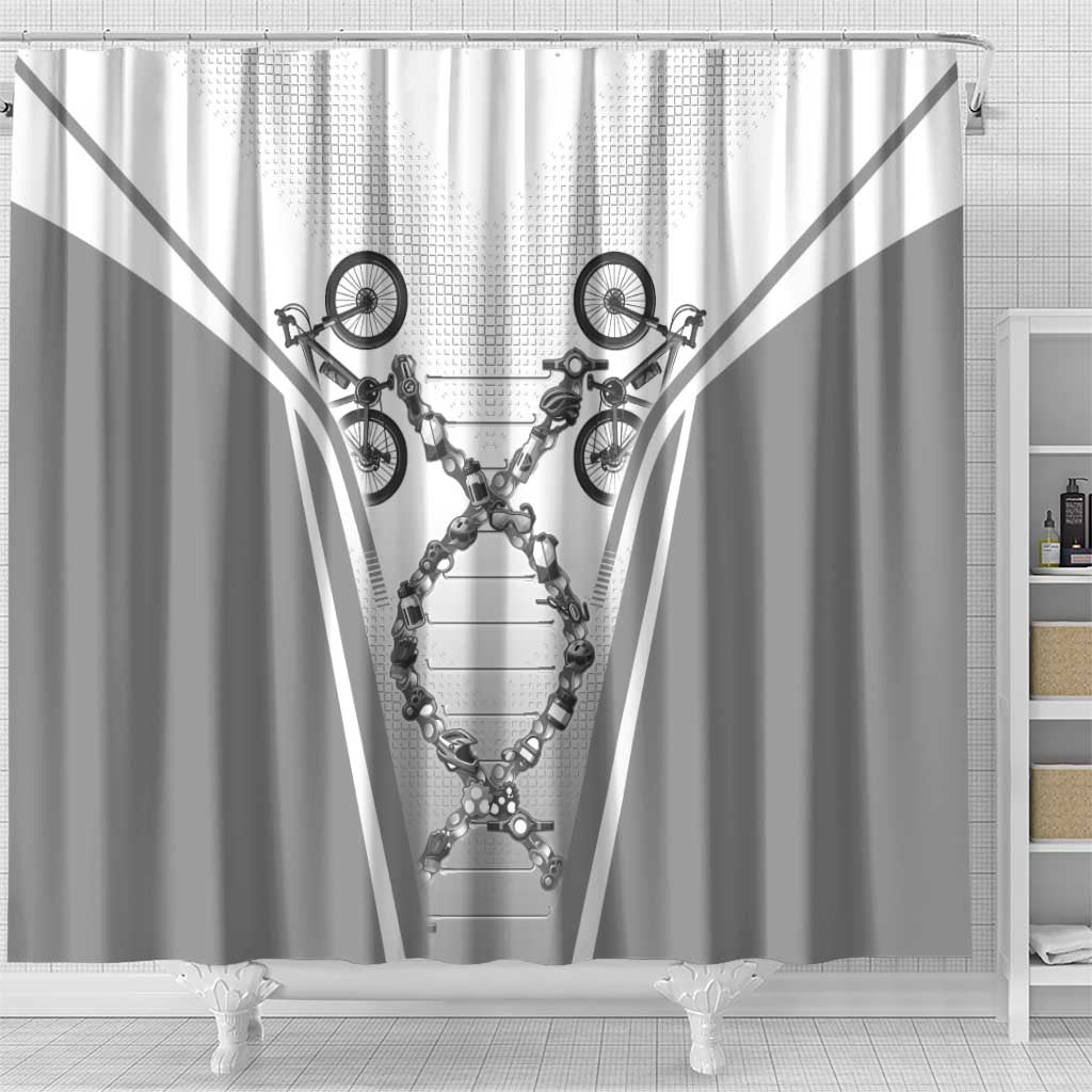 Personalized Cycling Shower Curtain Its In My DNA - Wonder Print Shop