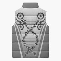 Cycling Sleeveless Puffer Jacket Its In My DNA - Wonder Print Shop