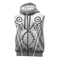Cycling Sleeveless Zip Hoodie Its In My DNA - Wonder Print Shop