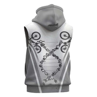 Cycling Sleeveless Zip Hoodie Its In My DNA - Wonder Print Shop