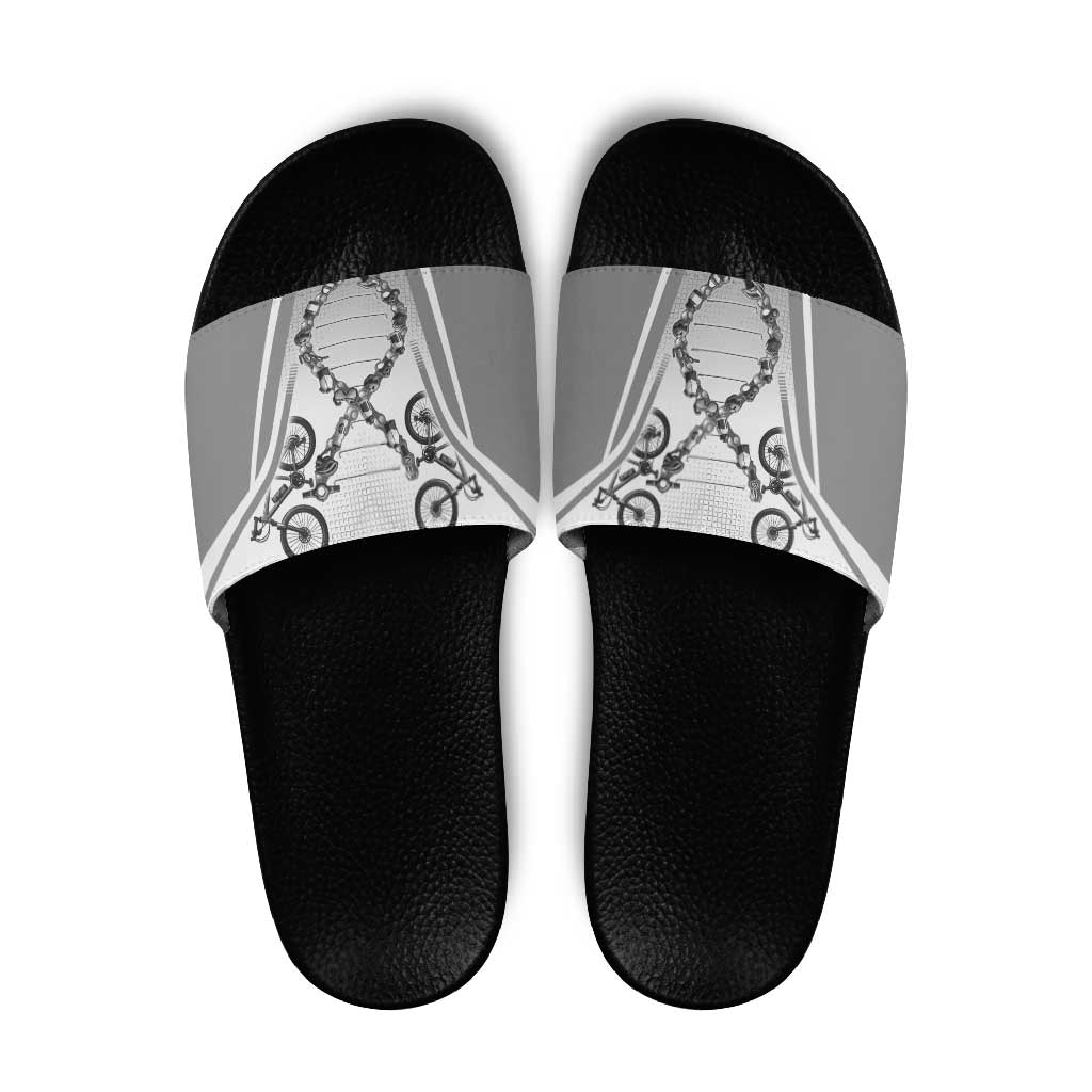 Cycling Slide Sandals Its In My DNA - Wonder Print Shop