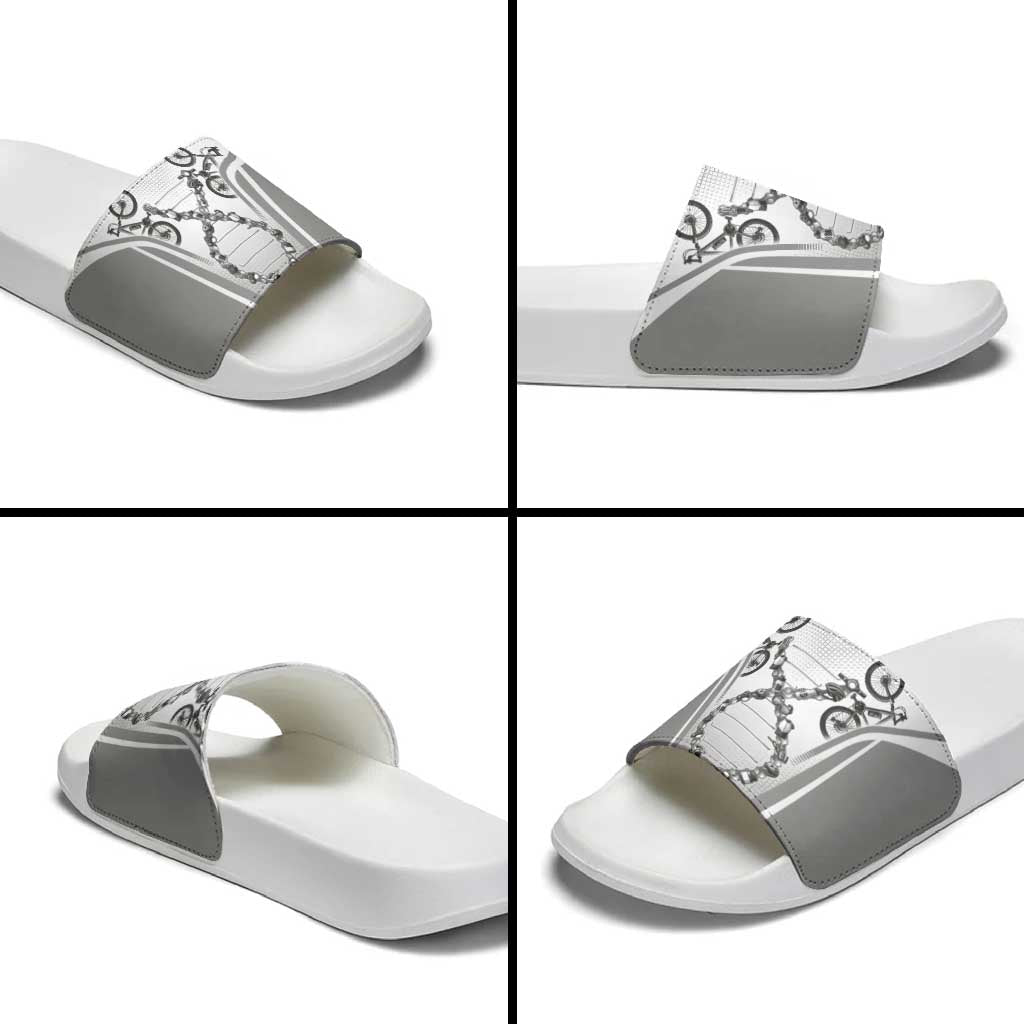 Cycling Slide Sandals Its In My DNA - Wonder Print Shop