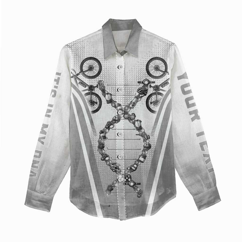 Personalized Cycling Women Casual Shirt Its In My DNA - Wonder Print Shop