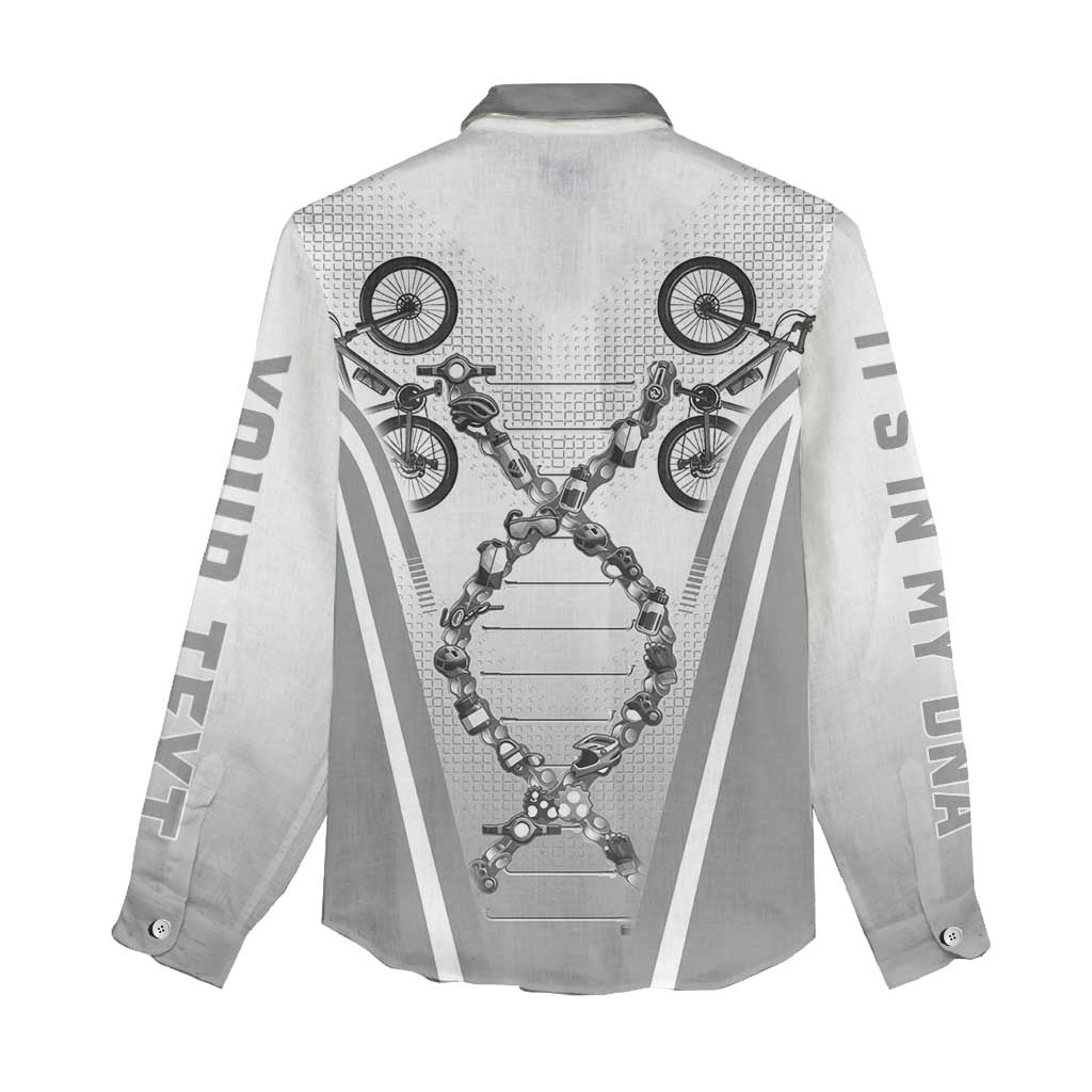 Personalized Cycling Women Casual Shirt Its In My DNA - Wonder Print Shop