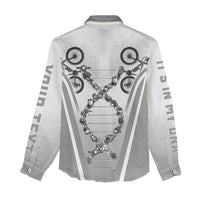 Personalized Cycling Women Casual Shirt Its In My DNA - Wonder Print Shop