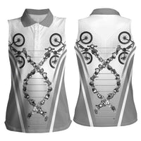 Personalized Cycling Women Sleeveless Polo Shirt Its In My DNA - Wonder Print Shop