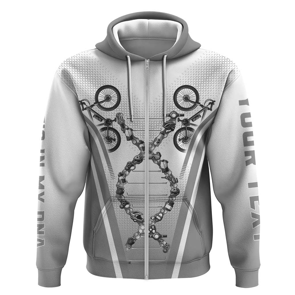 Personalized Cycling Zip Hoodie Its In My DNA - Wonder Print Shop