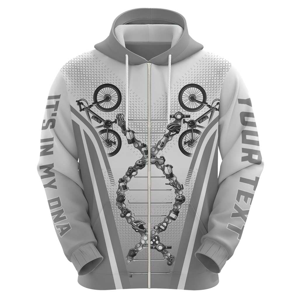 Personalized Cycling Zip Hoodie Its In My DNA - Wonder Print Shop